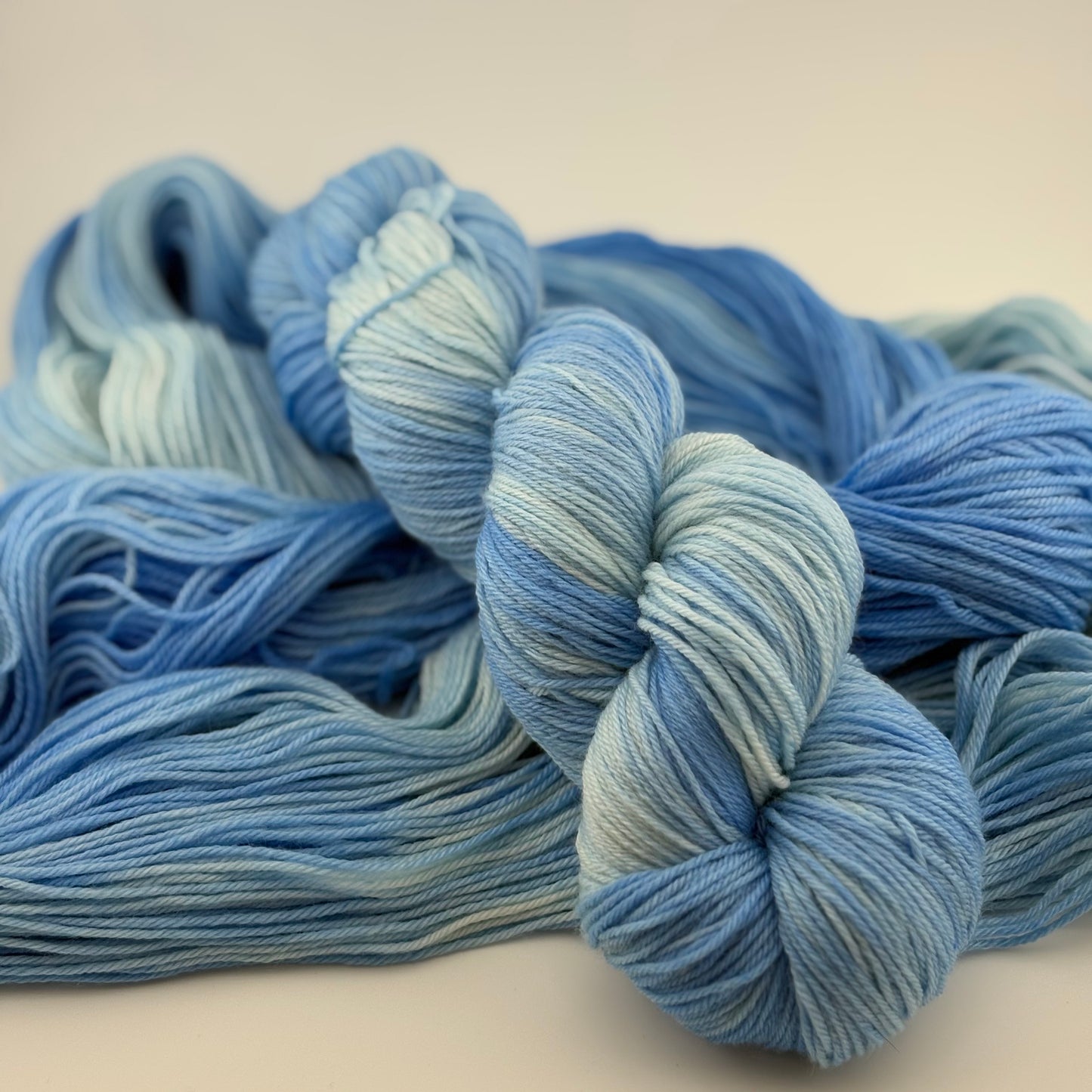 Cornflower Hand Dyed Fingering Weight Yarn
