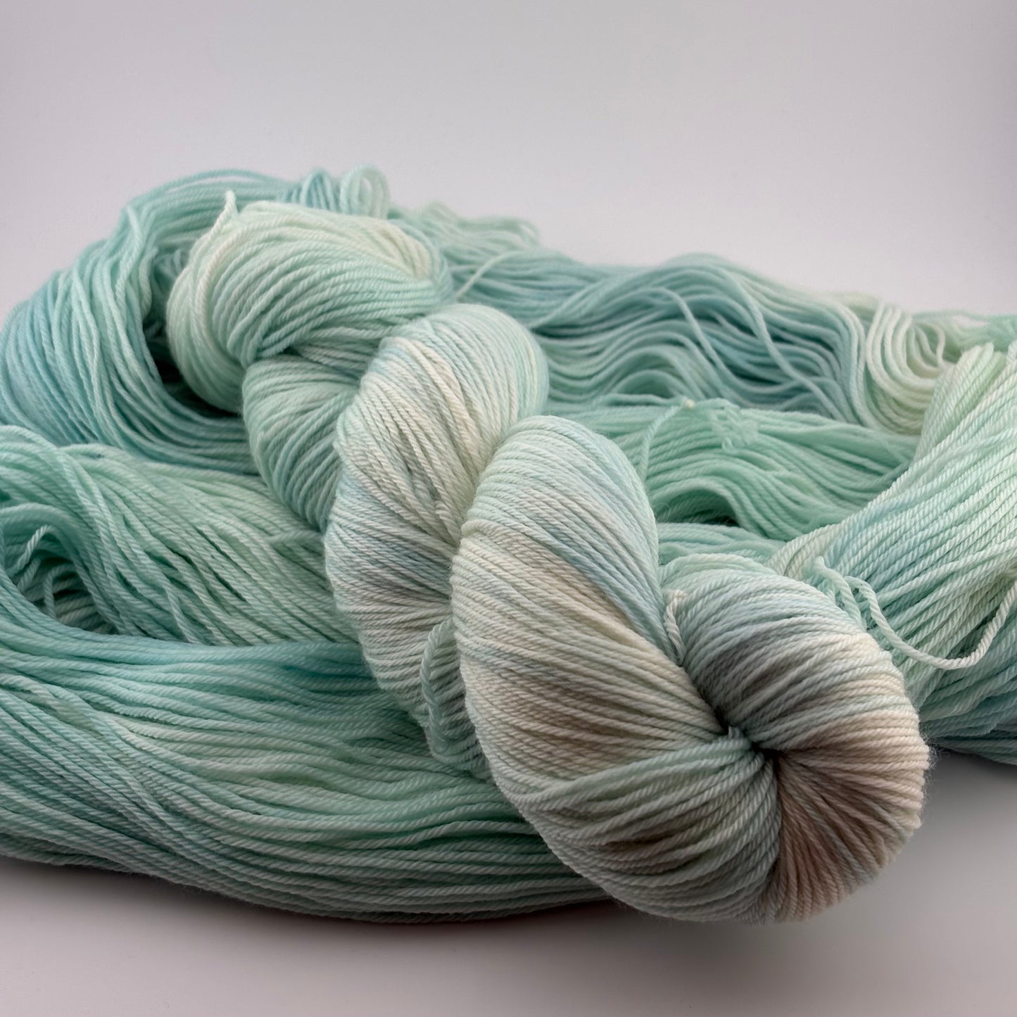 Hydrangea Hand Dyed Fingering Weight Yarn