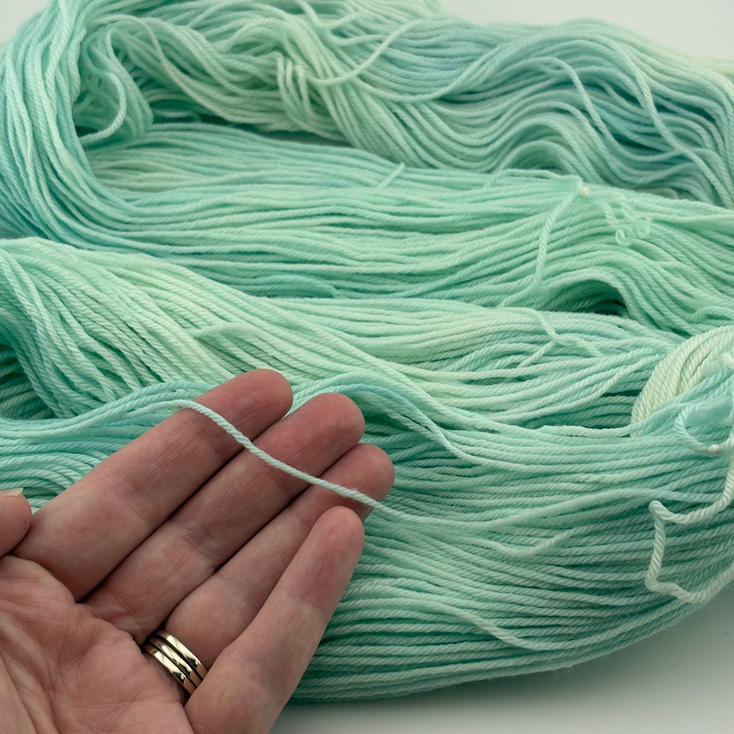 Hydrangea Hand Dyed Fingering Weight Yarn