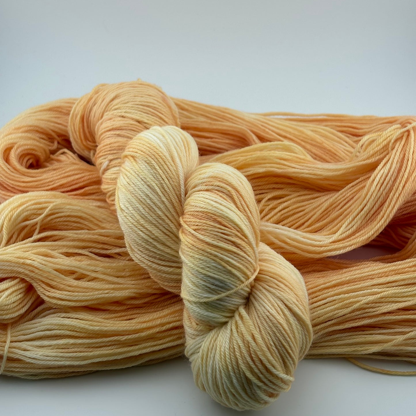 Creamsicle Hand Dyed Fingering Weight Yarn