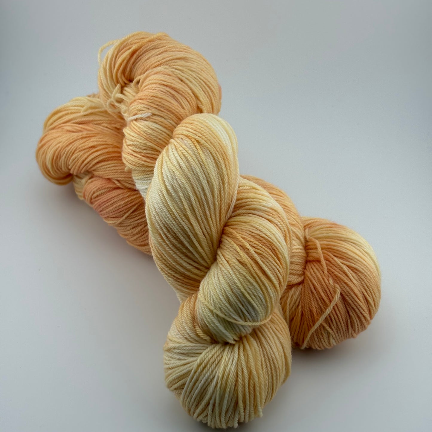 Creamsicle Hand Dyed Fingering Weight Yarn