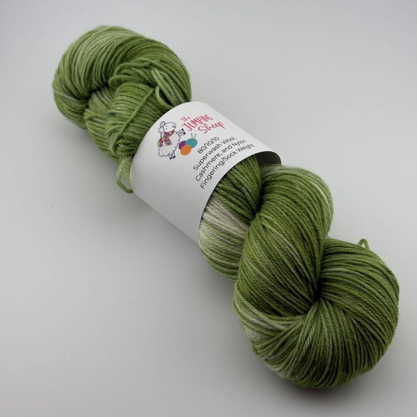 Pickle Hand Dyed Fingering Weight Yarn