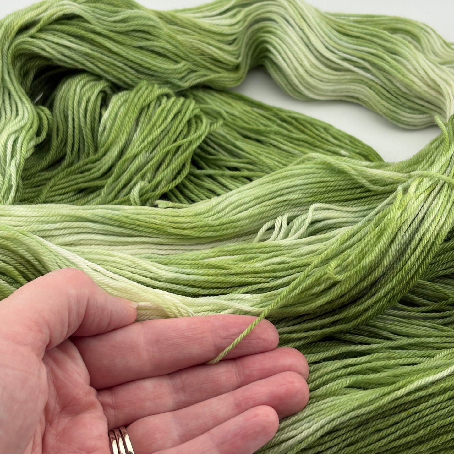 Pickle Hand Dyed Fingering Weight Yarn