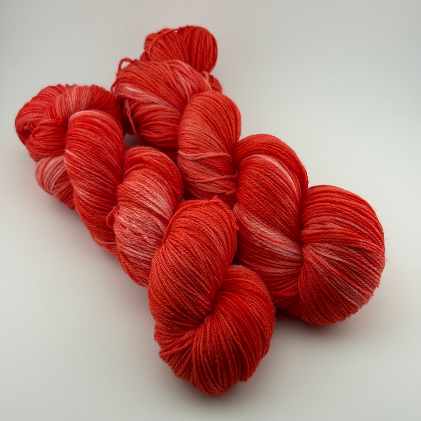 Poppy Hand Dyed Fingering Weight Yarn
