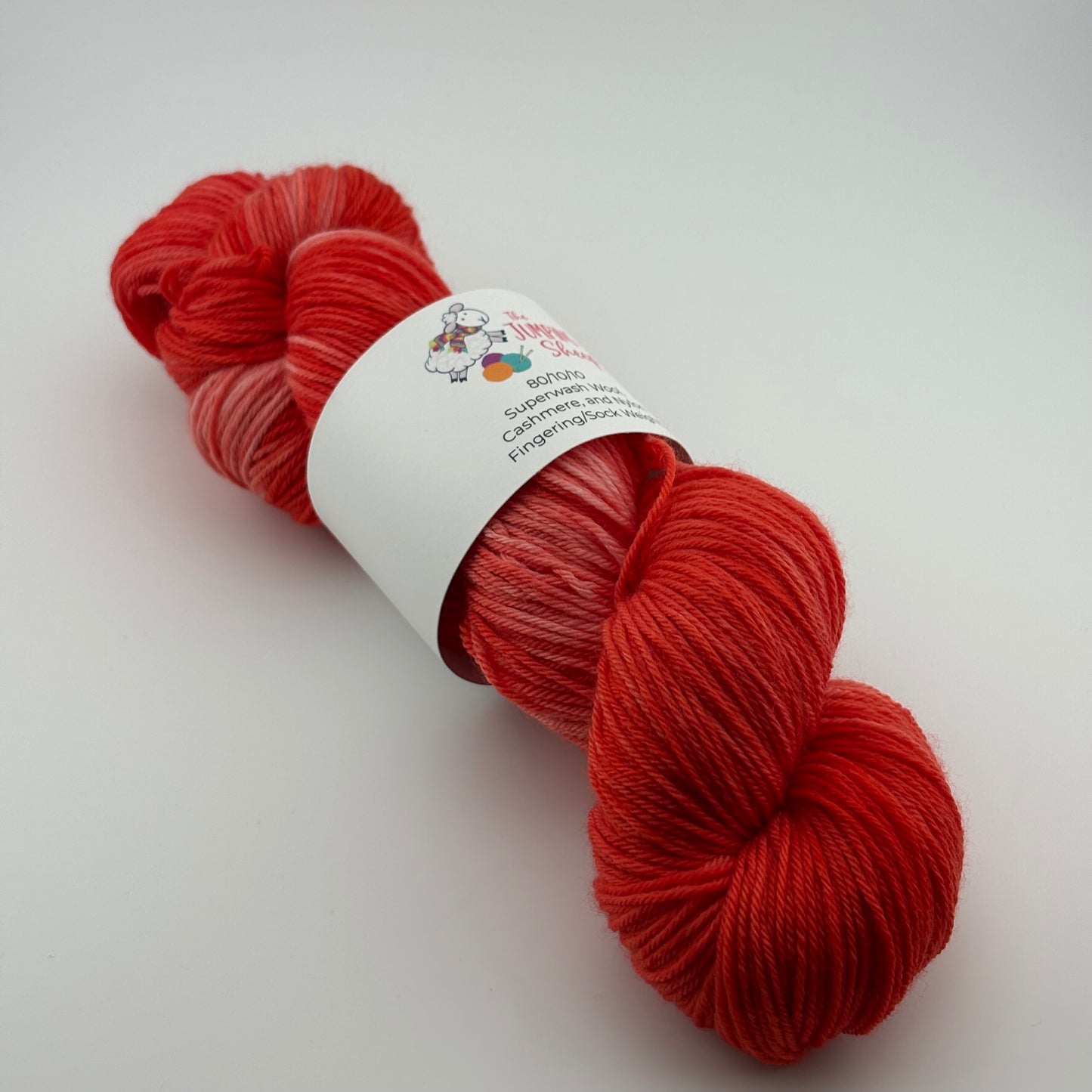 Poppy Hand Dyed Fingering Weight Yarn
