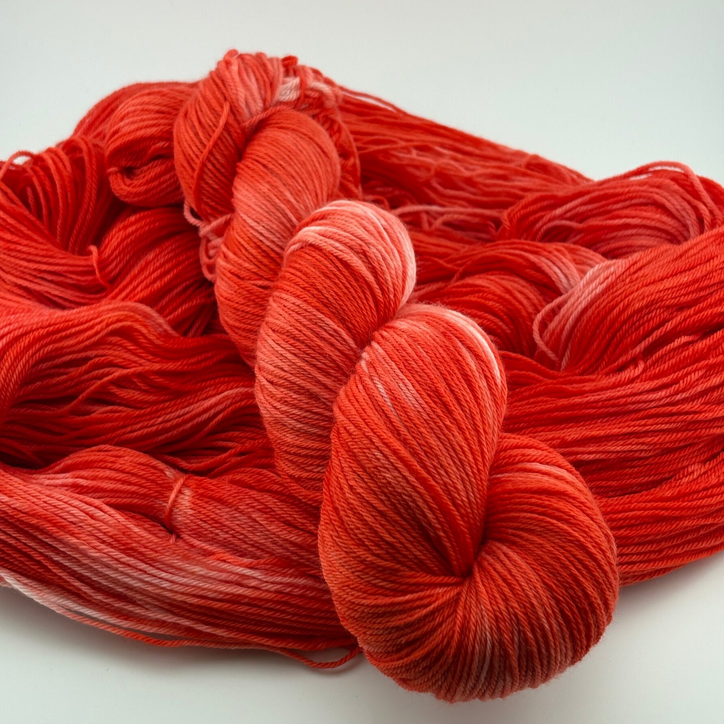 Poppy Hand Dyed Fingering Weight Yarn