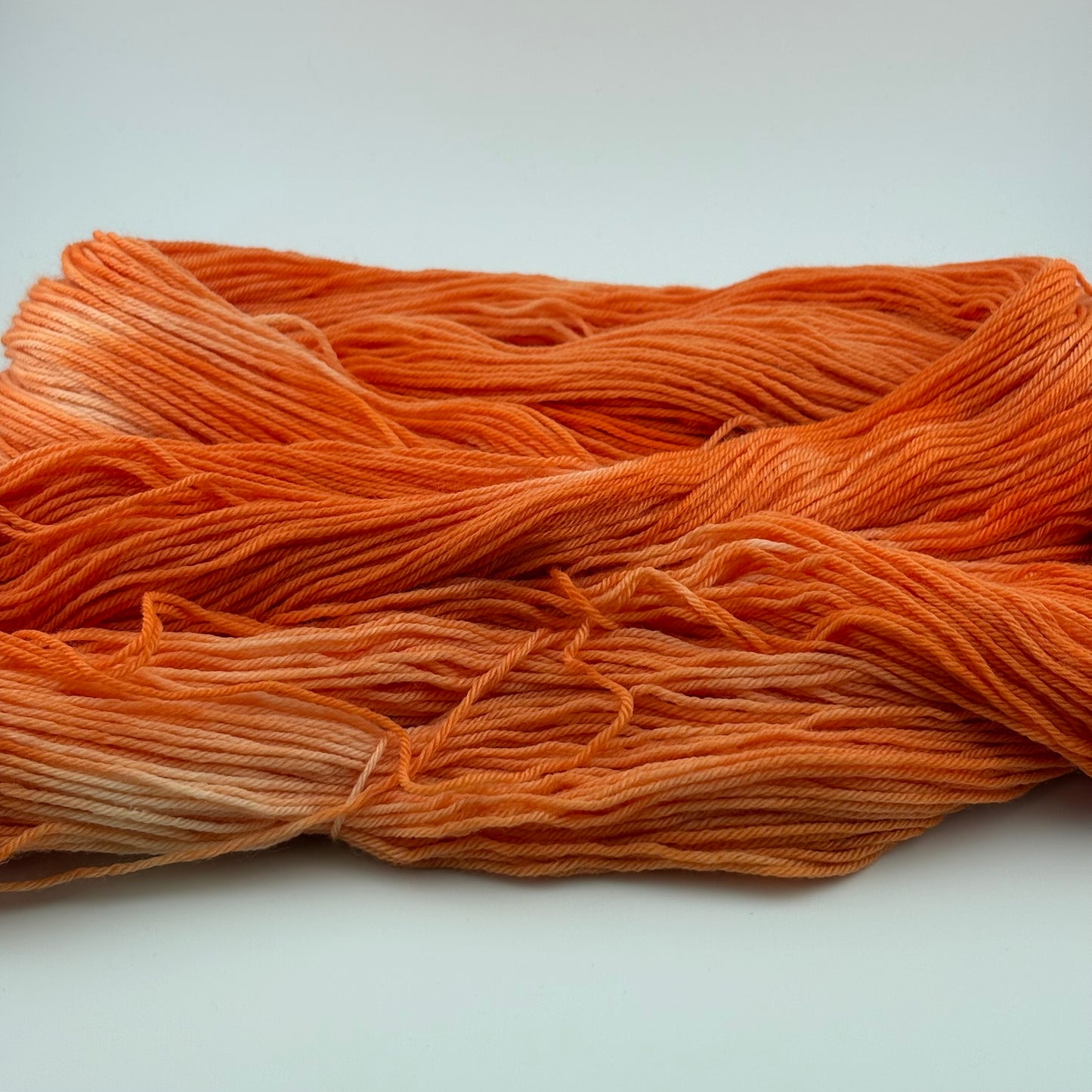 Clementine Hand Dyed Fingering Weight Yarn
