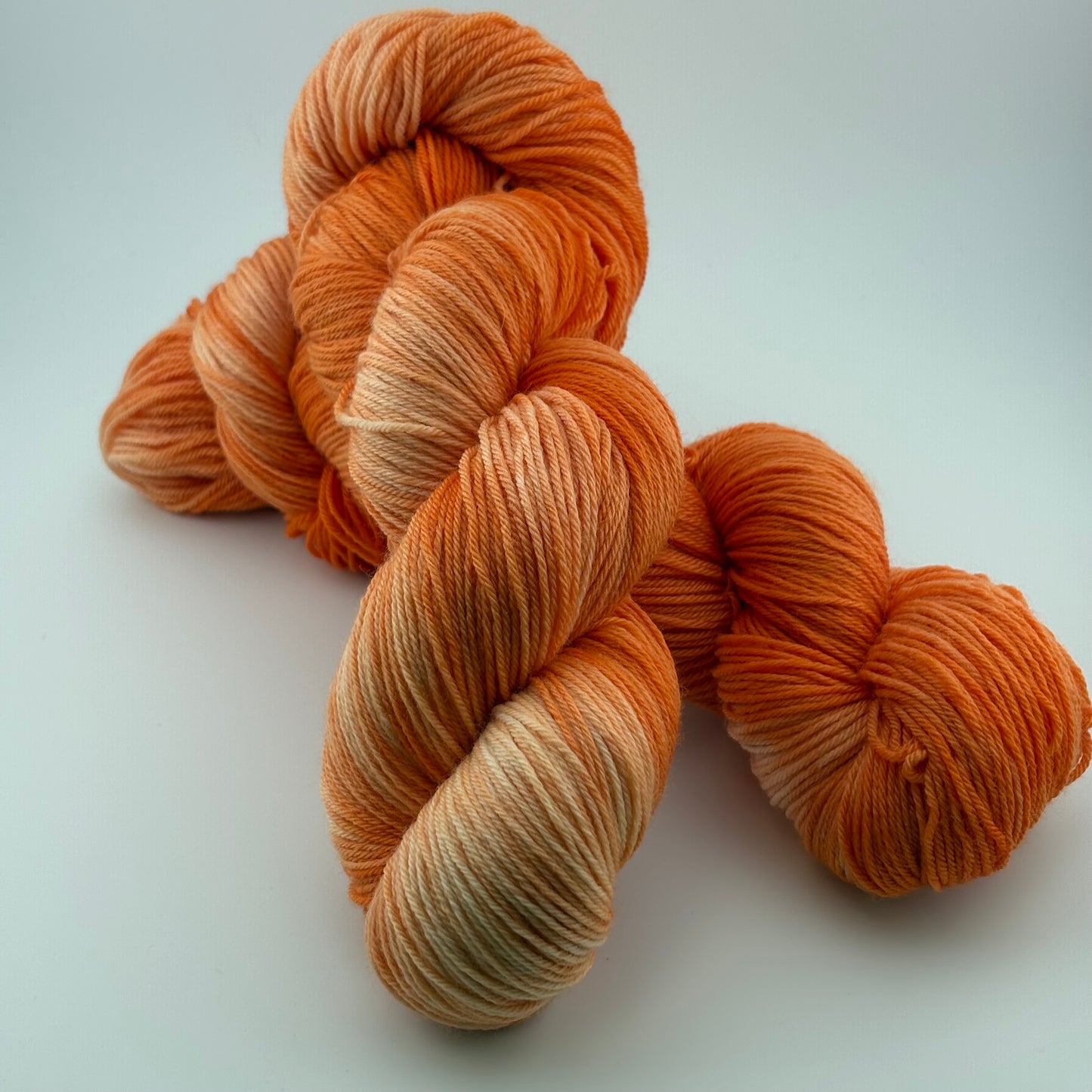 Clementine Hand Dyed Fingering Weight Yarn
