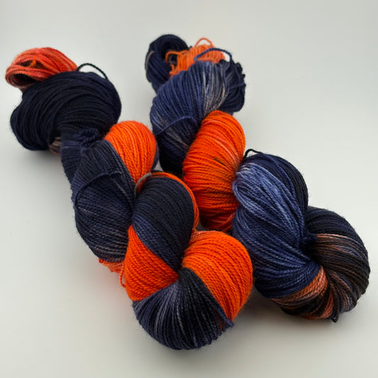 Talons Up! Hand Dyed Fingering Weight Yarn
