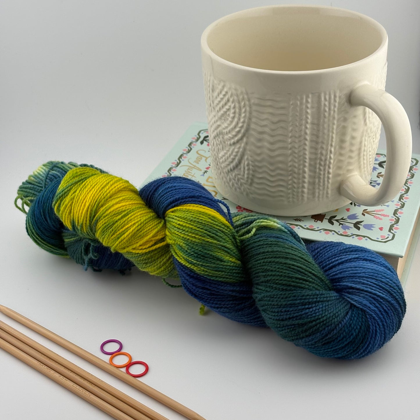 Rainforest Hand Dyed Fingering Weight Yarn