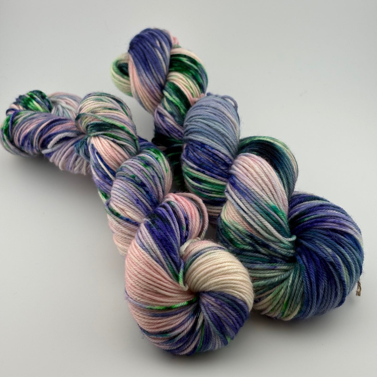 Water Lilies Hand Dyed Fingering Weight Yarn