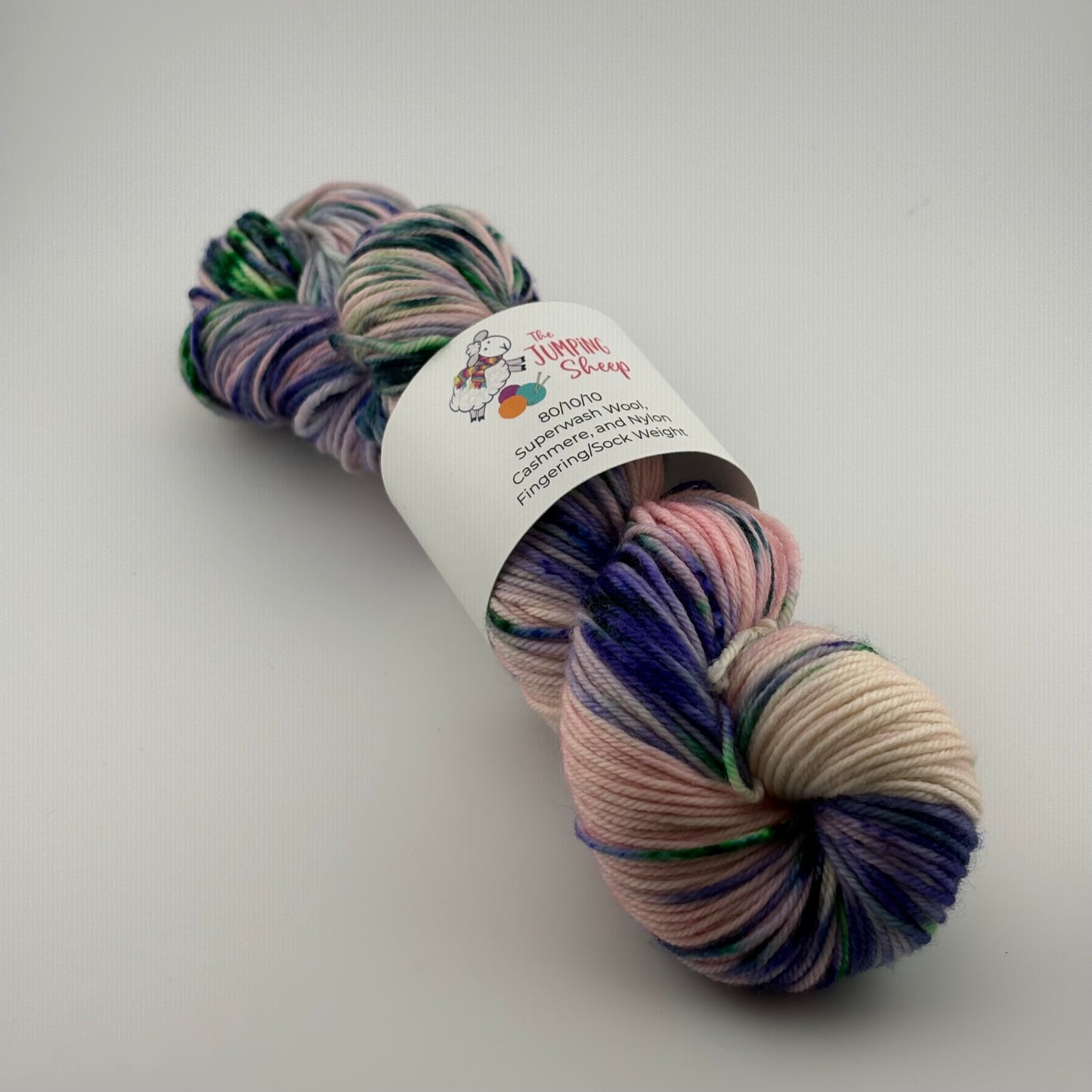 Water Lilies Hand Dyed Fingering Weight Yarn