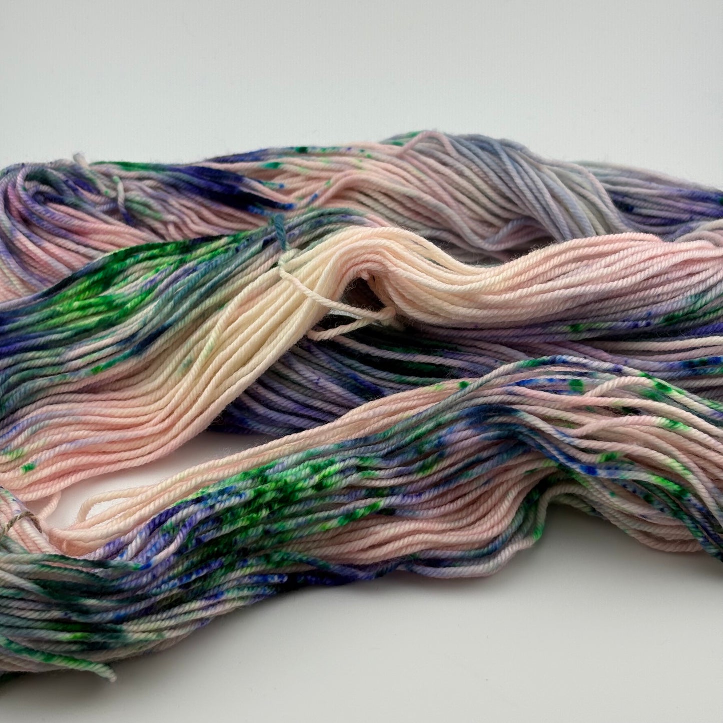 Water Lilies Hand Dyed Fingering Weight Yarn