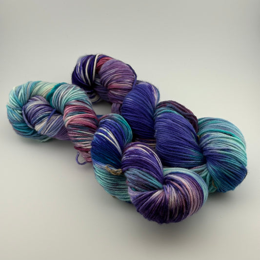 Mermaid Hand Dyed Fingering Weight Yarn