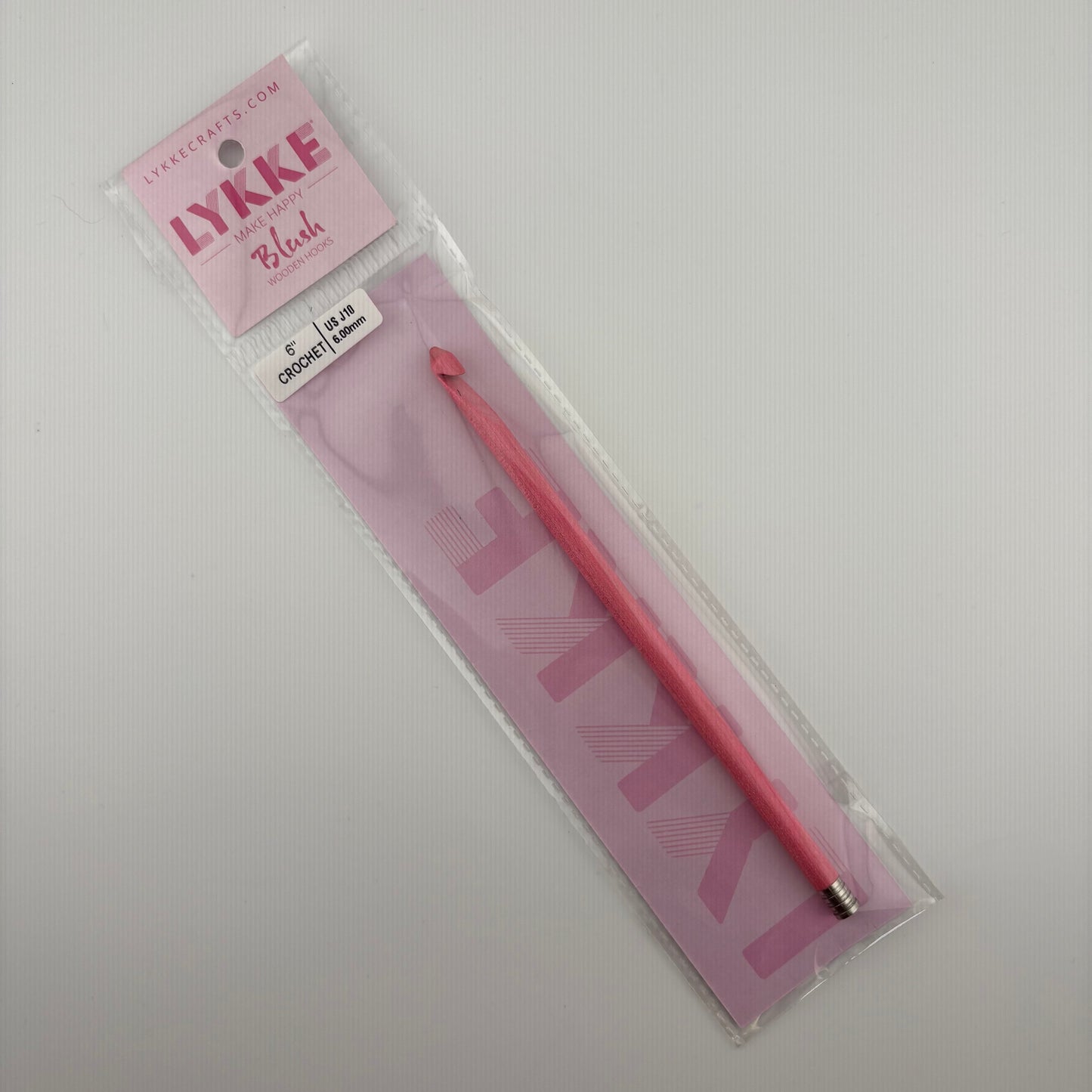LYKKE 6 inch Blush Wooden Crochet Hooks