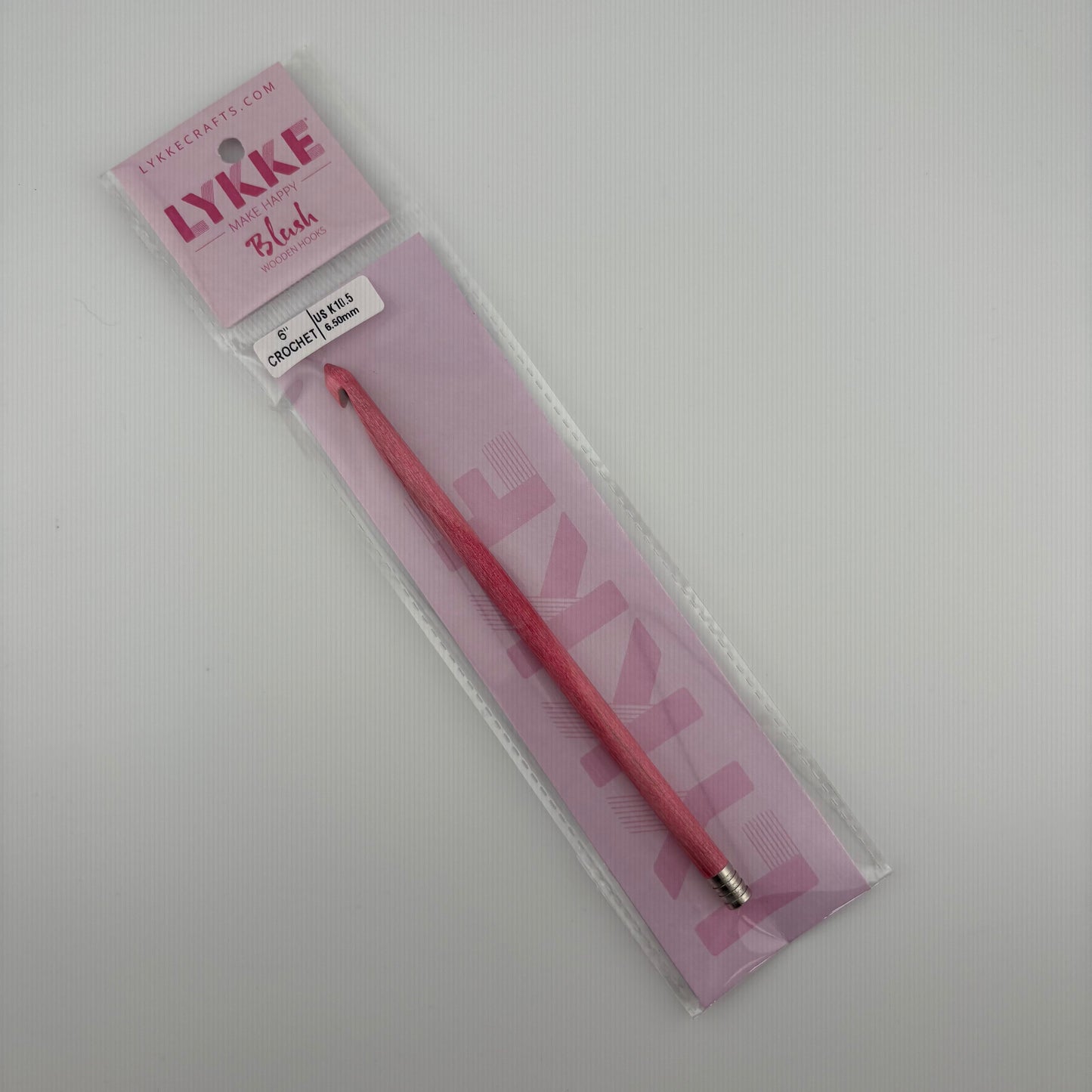 LYKKE 6 inch Blush Wooden Crochet Hooks