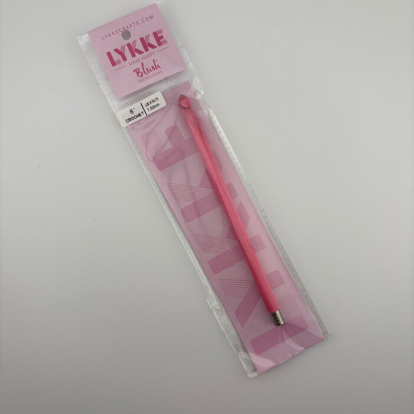 LYKKE 6 inch Blush Wooden Crochet Hooks
