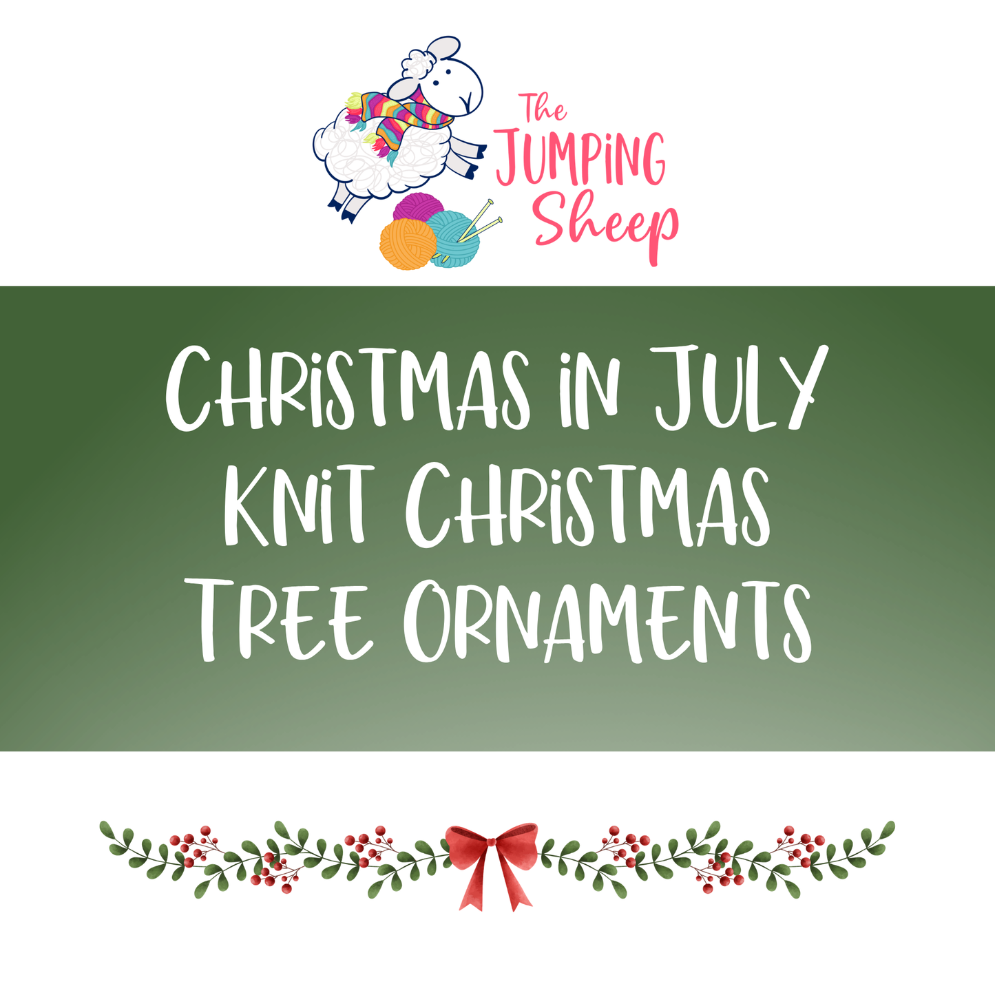 Knit Christmas Tree Ornaments