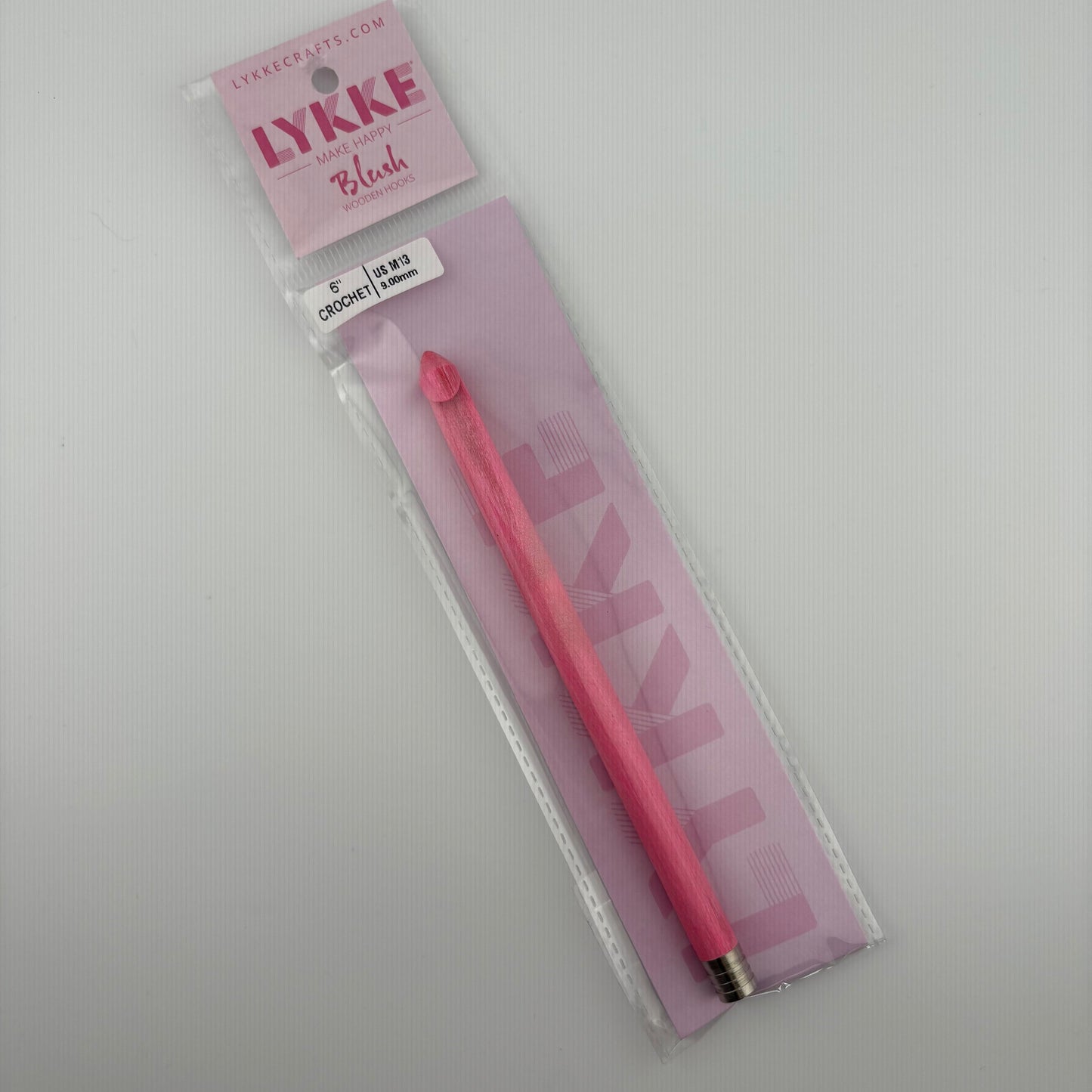 LYKKE 6 inch Blush Wooden Crochet Hooks