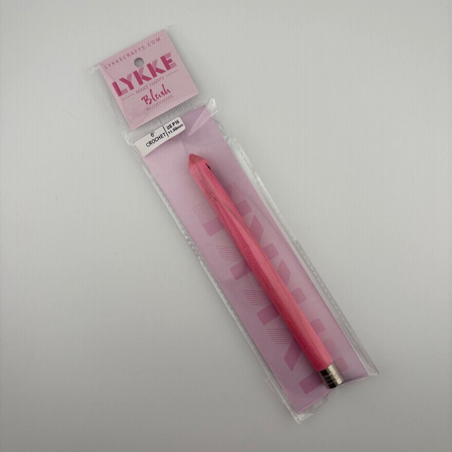 LYKKE 6 inch Blush Wooden Crochet Hooks
