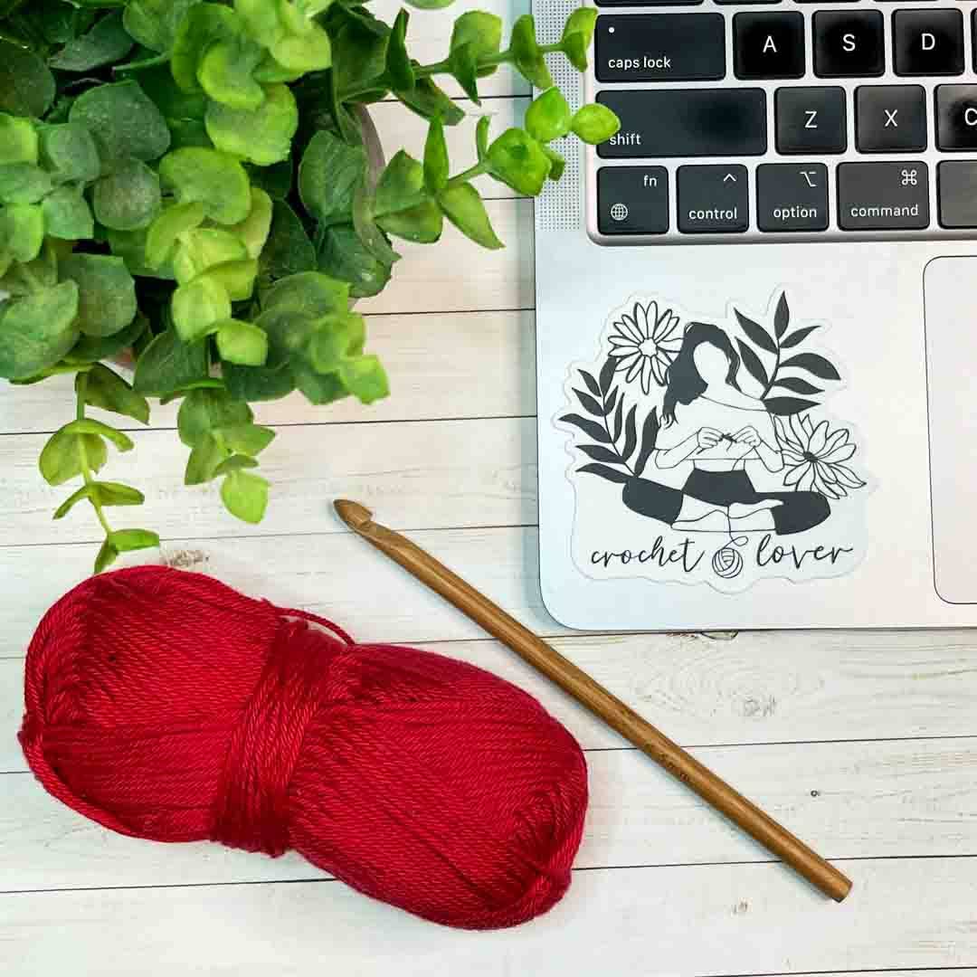 Crochet Lover Sticker, Yarn Shop, Crocheter