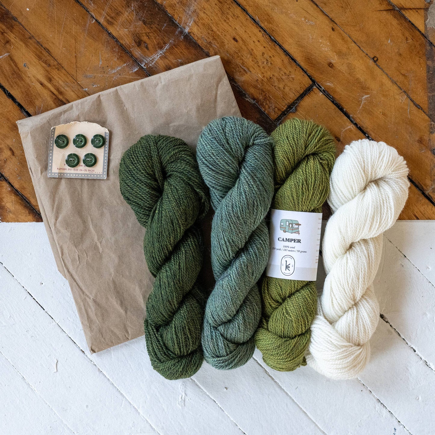 Camper: Fingering weight 100% wool yarn
