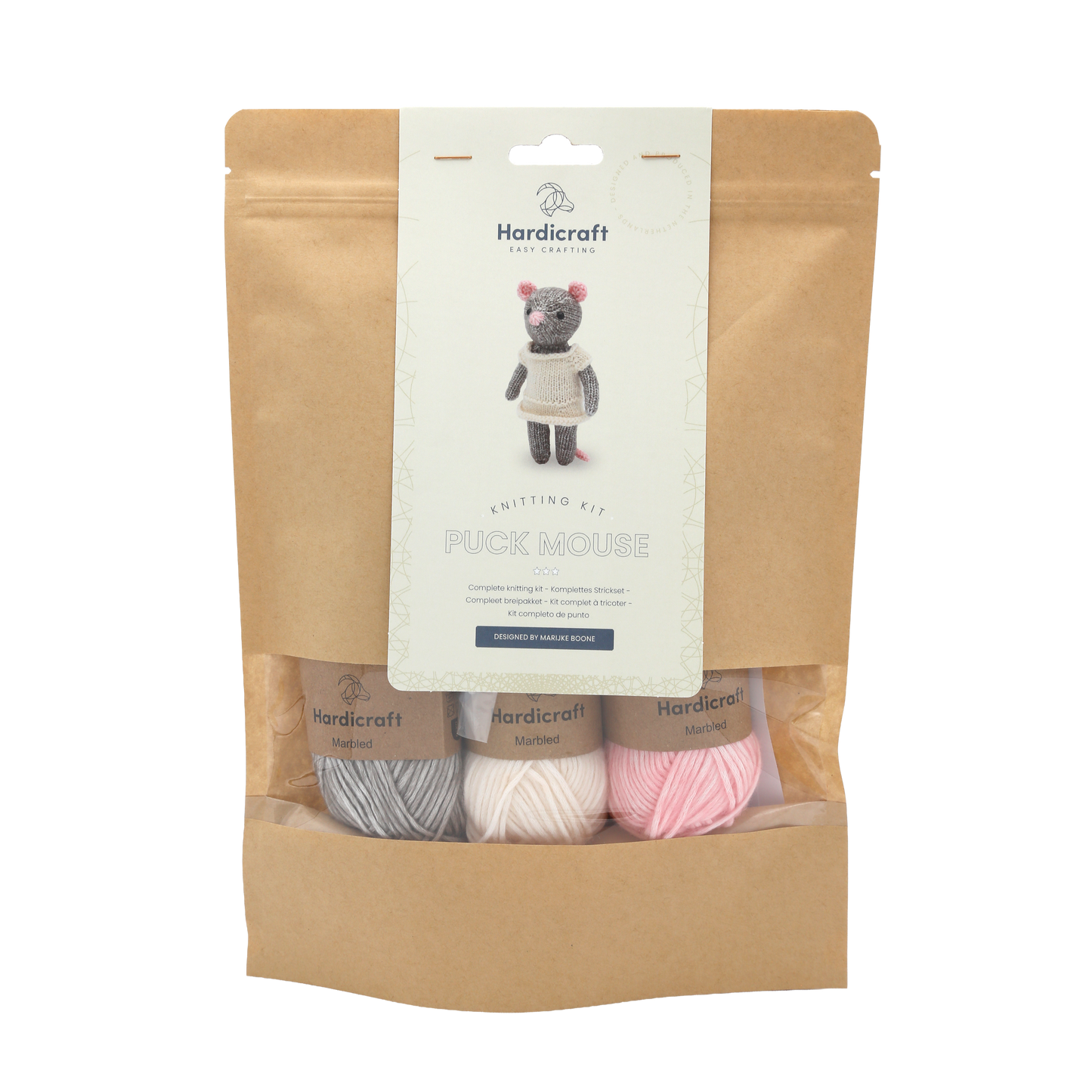 DIY Knitting Kit - Puck Mouse