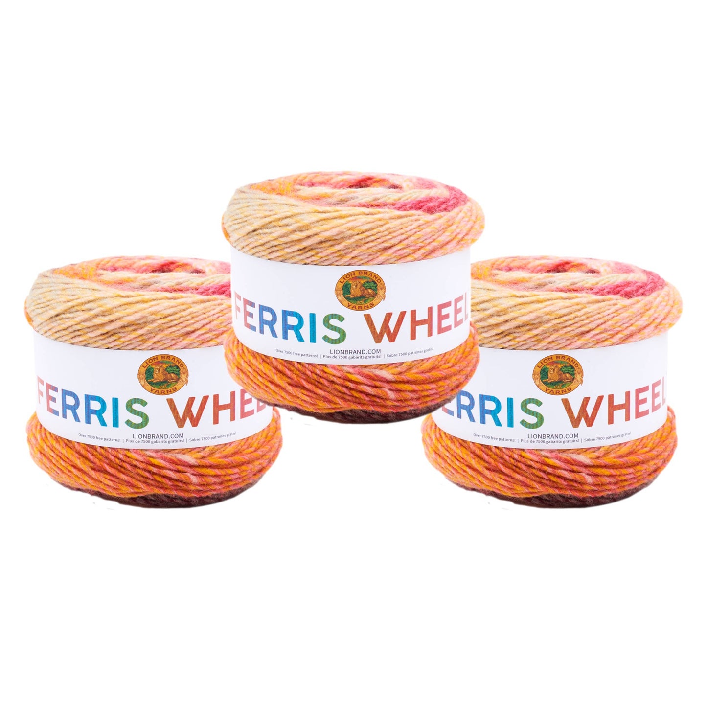 Lion Brand Yarn Ferris Wheel Cherry On Top 3 Pack