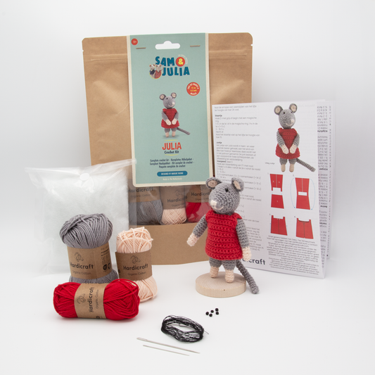 DIY Crochet Kit - Julia Mouse