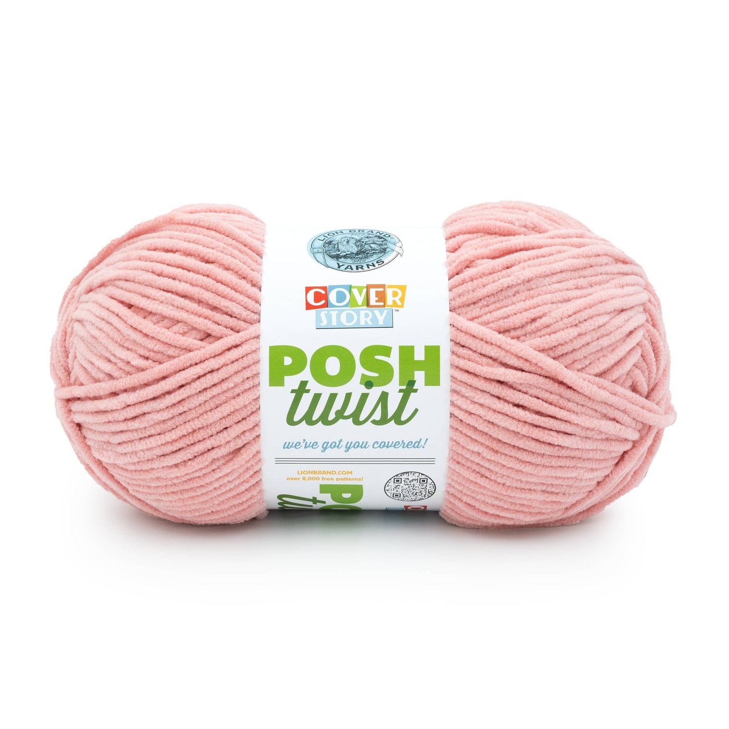 Lion Brand Yarn Cover Story Posh Twist Rosehip 1 Pack
