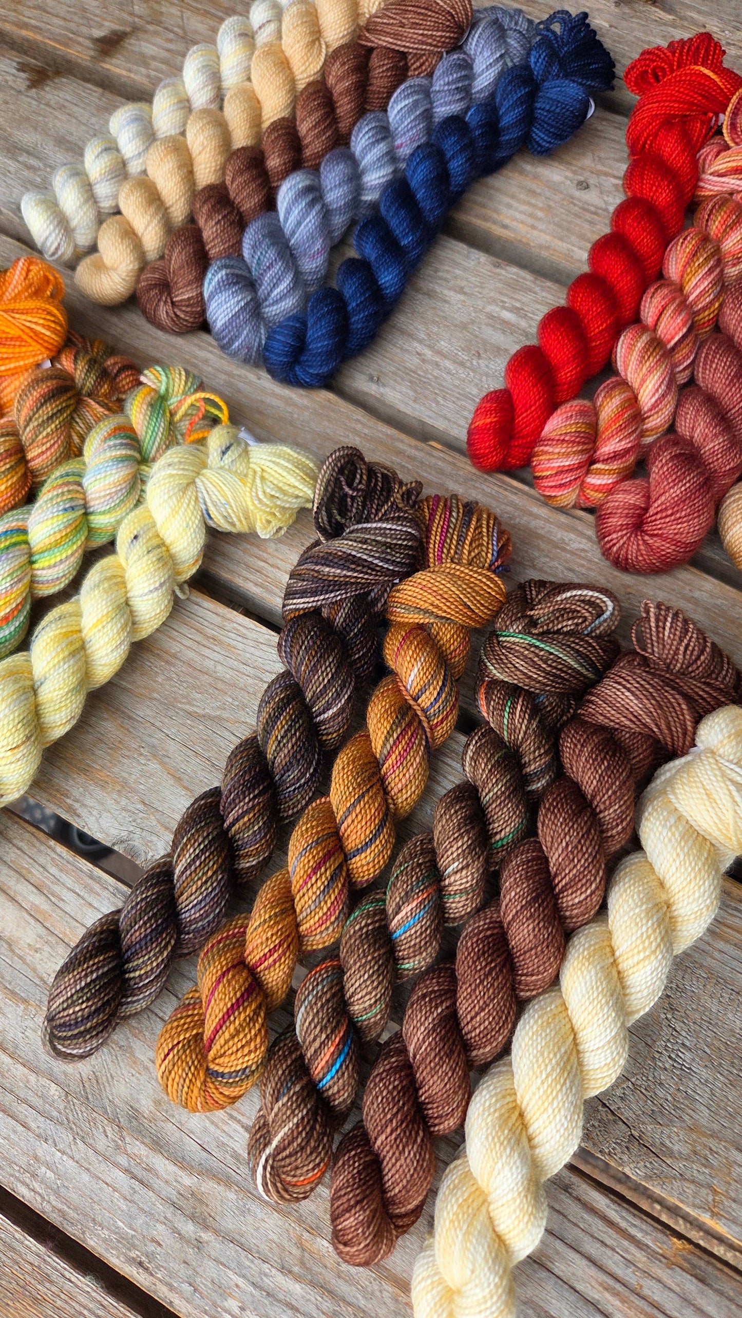 Fall Paint Cans (mini skein sets)
