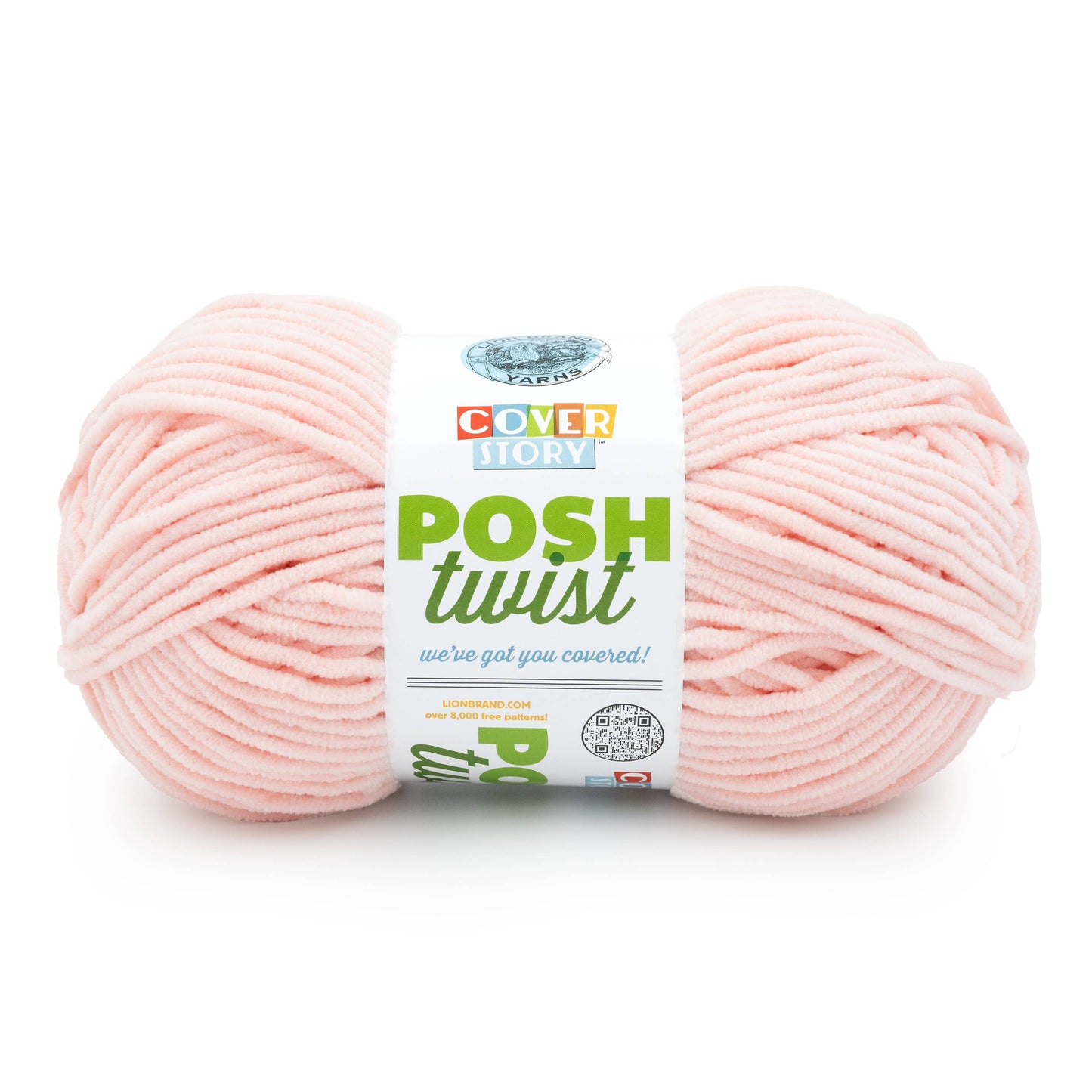 Lion Brand Yarn Cover Story Posh Twist StrwbrryShrtcke 1Pack