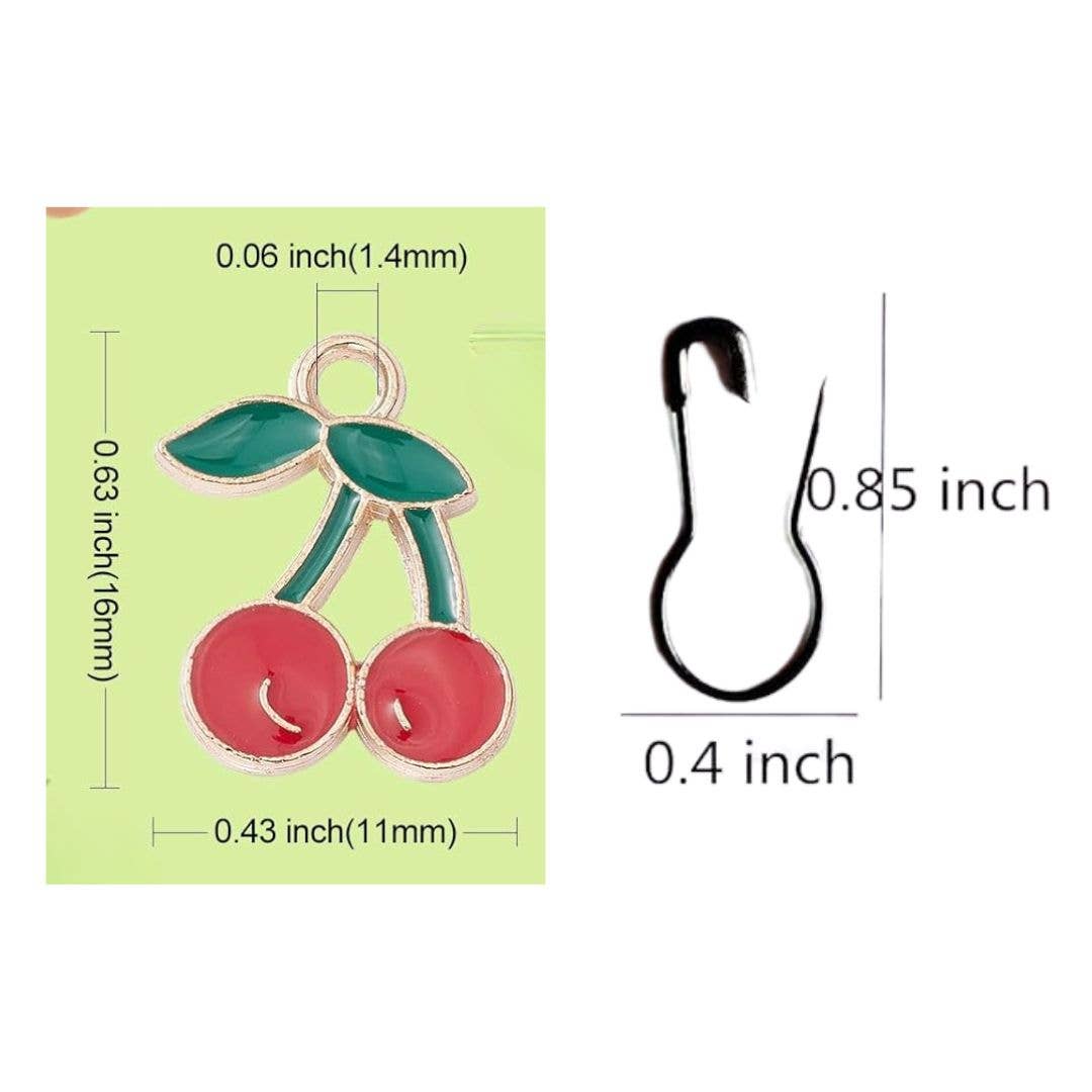 Cherry Love Stitch Markers, Crochet and Knit Tools