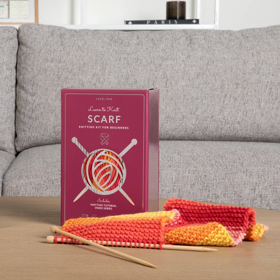 Sunset Learn to Knit Scarf Kit: Bestselling Wirecutter Pick