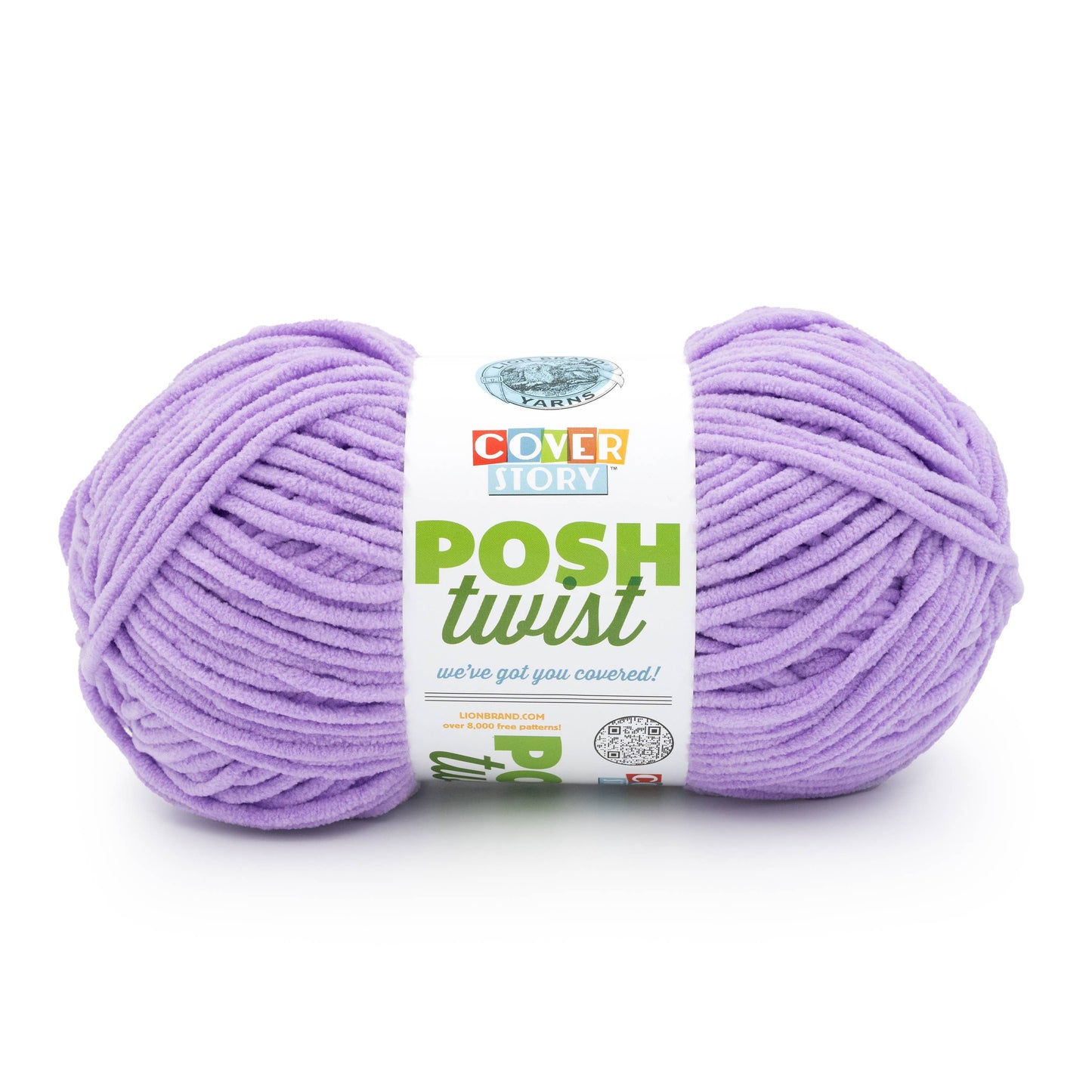 Lion Brand Yarn Cover Story Posh Twist Ube Milk Tea 1 Pack