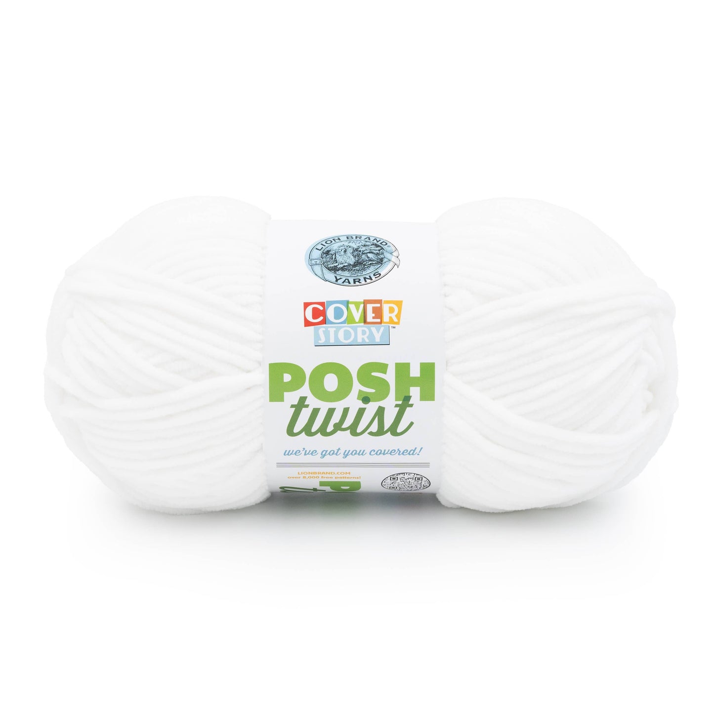 Lion Brand Yarn Cover Story Posh Twist Whipped Cream 1 Pack