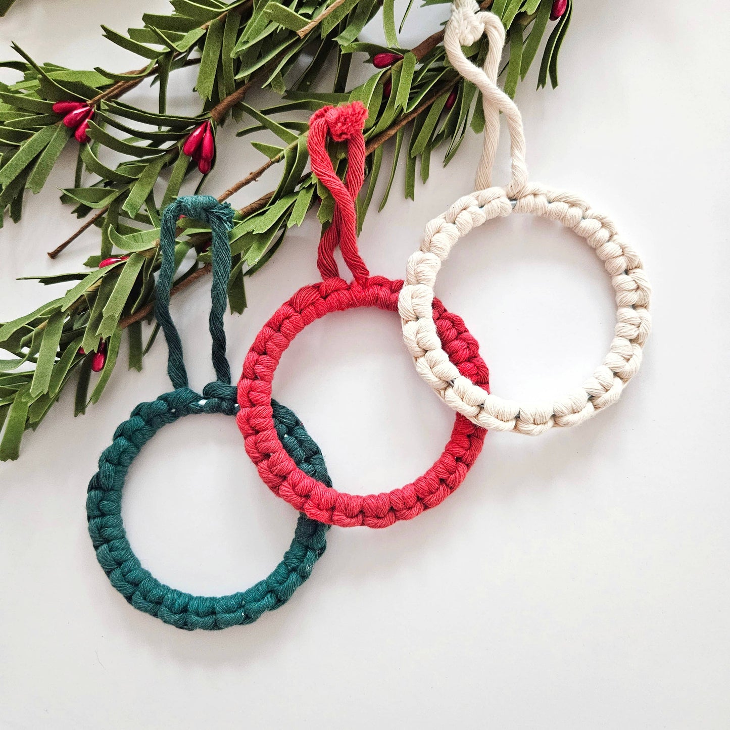 Macrame DIY KIT Christmas Ornaments