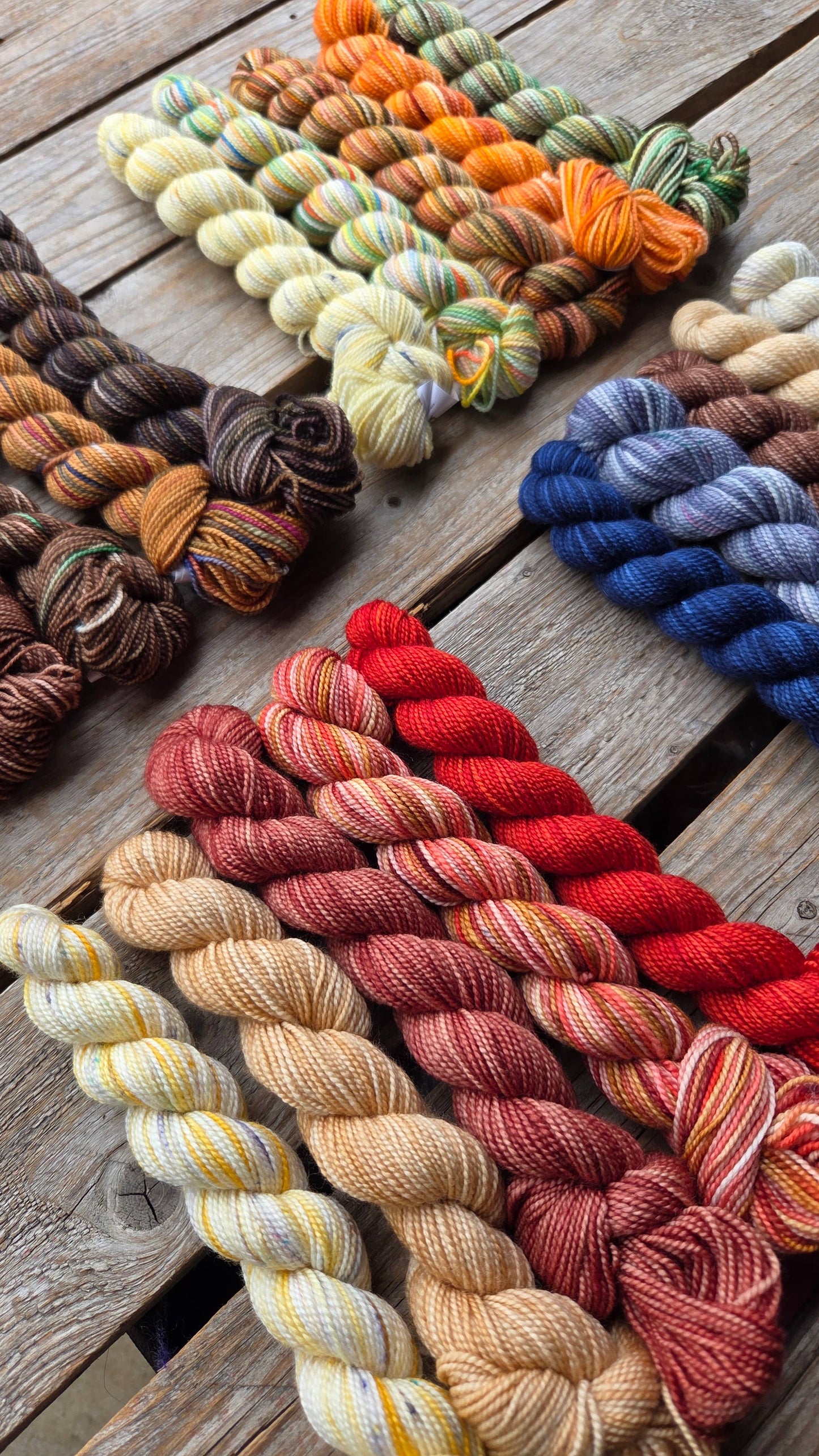 Fall Paint Cans (mini skein sets)