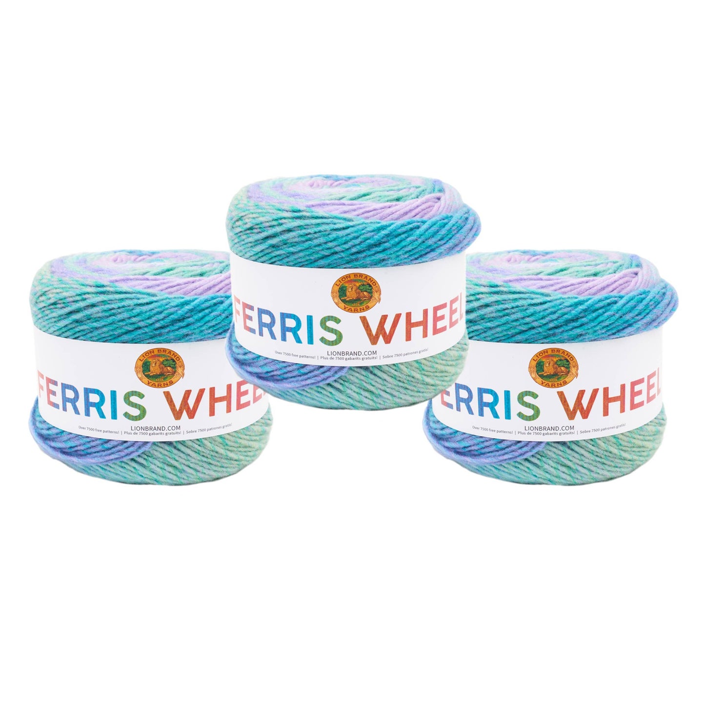 Lion Brand Yarn Ferris Wheel Cotton Candy 3 Pack