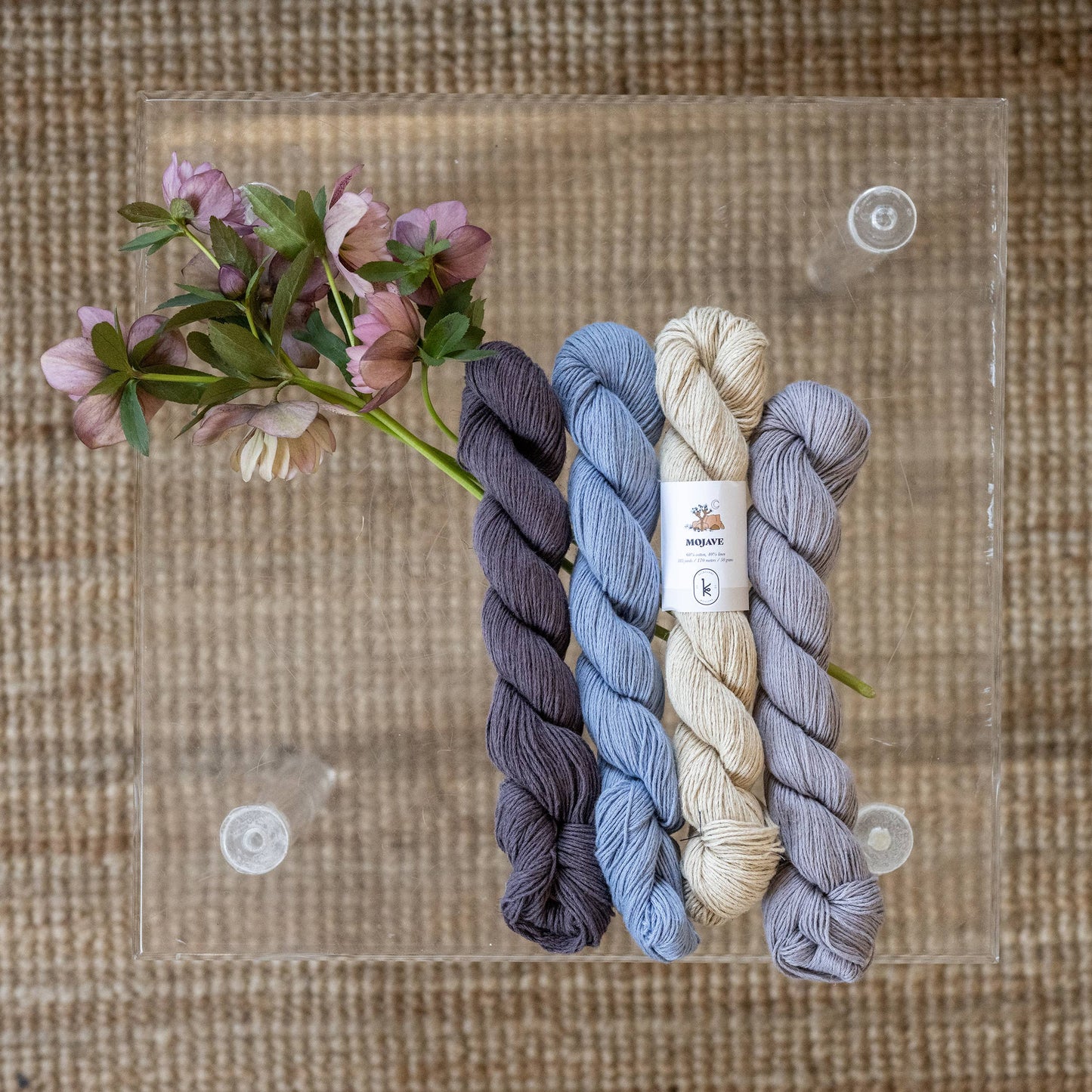 Mojave: Versatile sport/DK weight cotton/linen blend yarn
