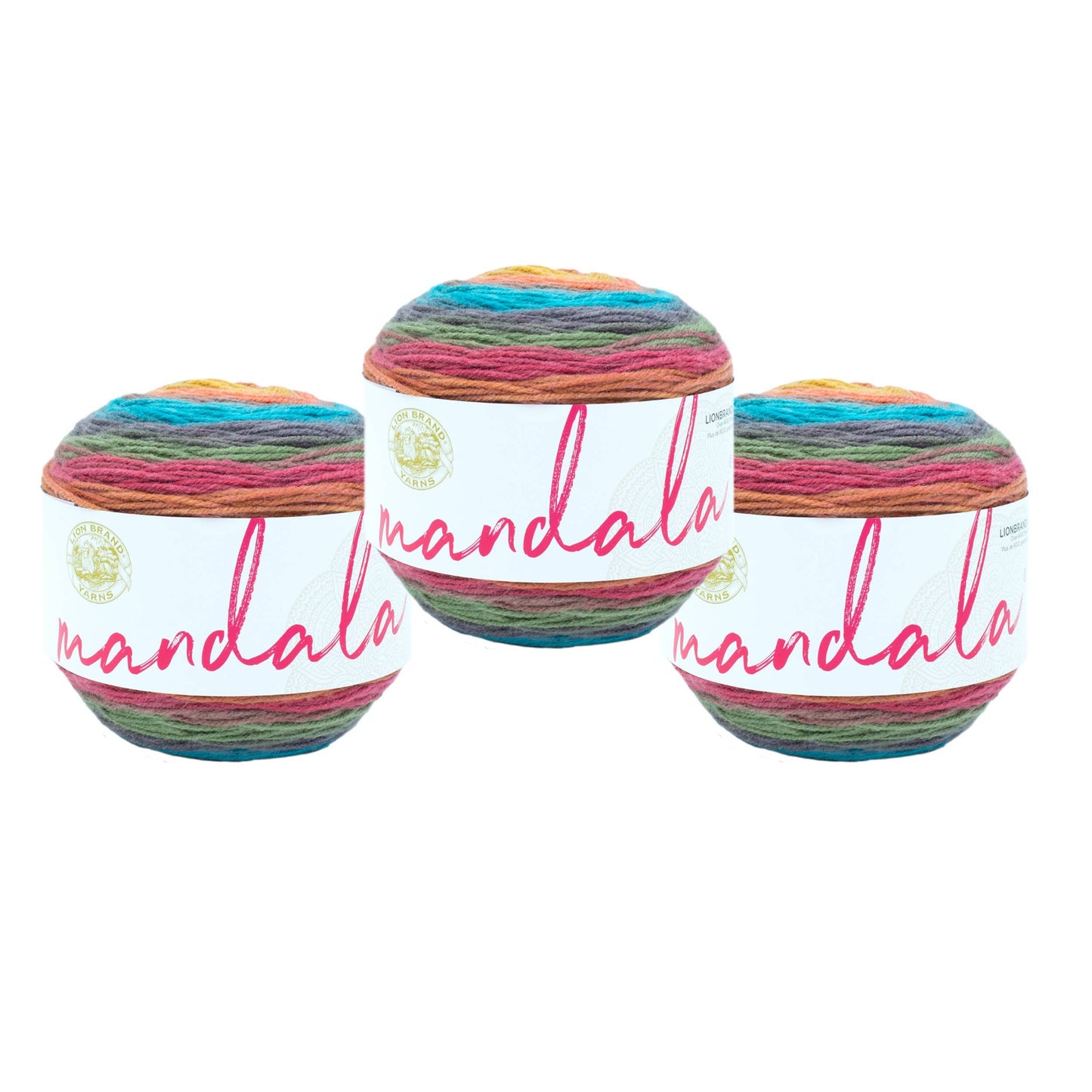 Lion Brand Yarn Mandala Groot 3 Pack