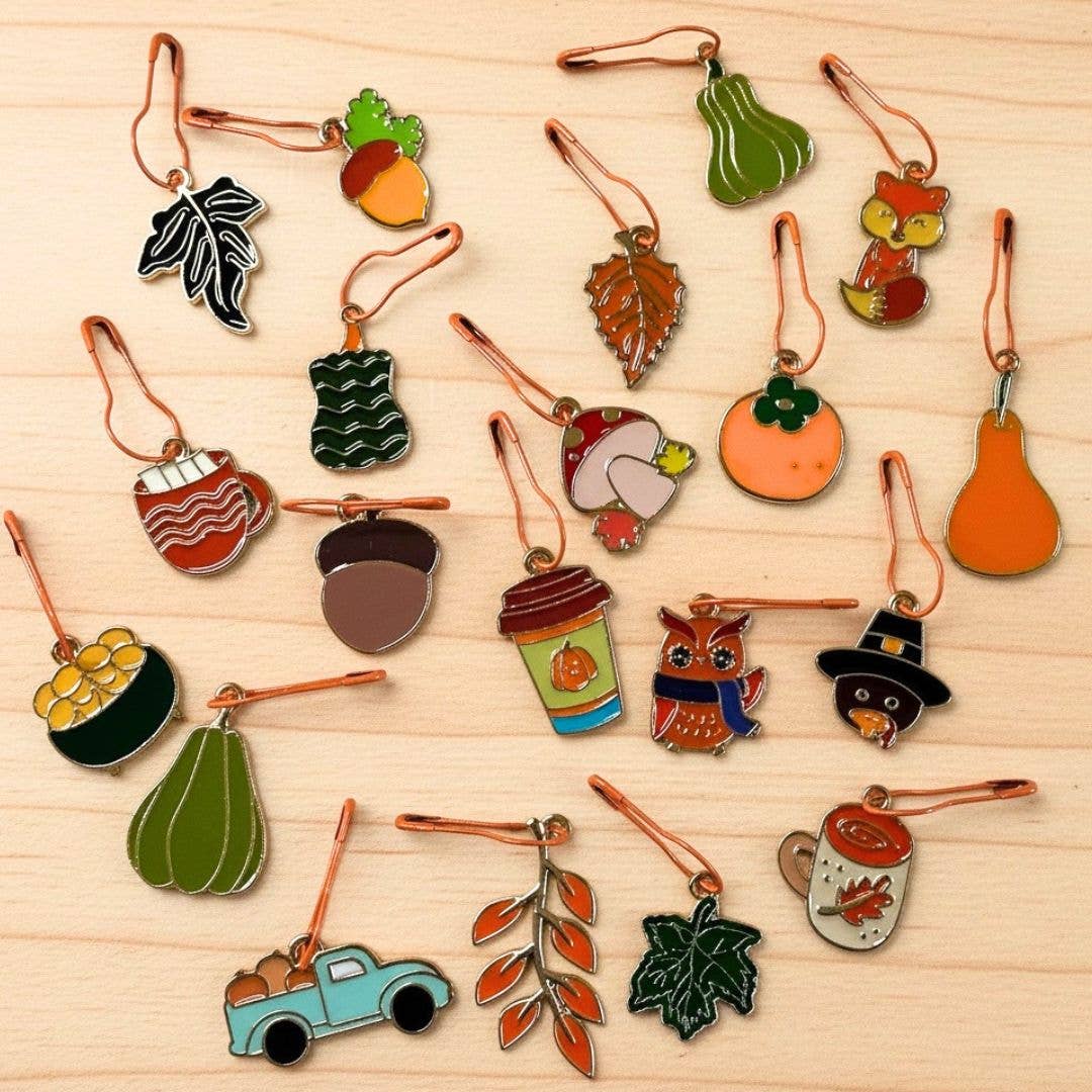 Autumn Bliss Stitch Markers - Set of 8