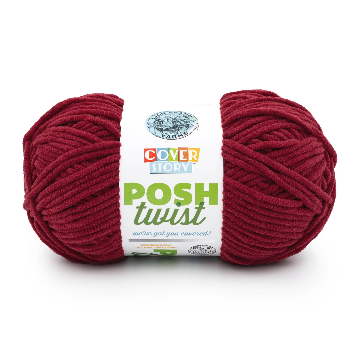 Lion Brand Yarn Cover Story Posh Twist Pomegranate 1 Pack