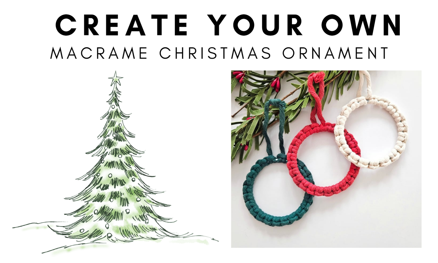 Macrame DIY KIT Christmas Ornaments